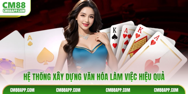 Hệ thống xây dựng văn hóa làm việc hiệu quả